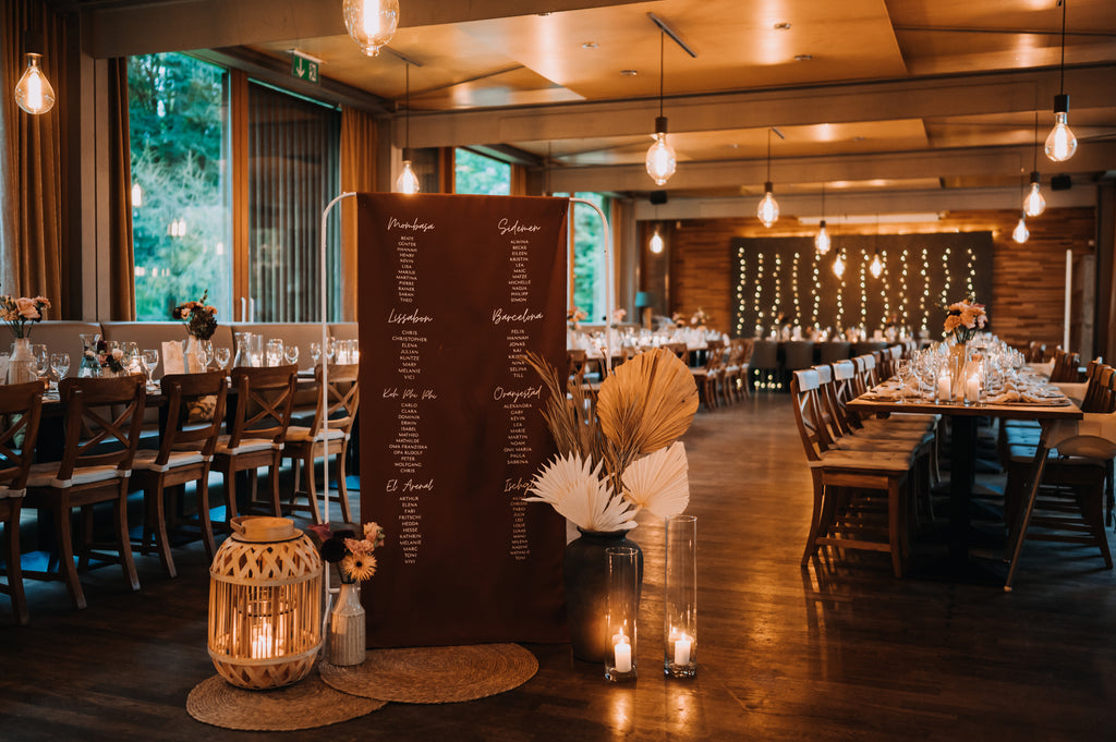 Personalisierter Sitzplan für dein Fest