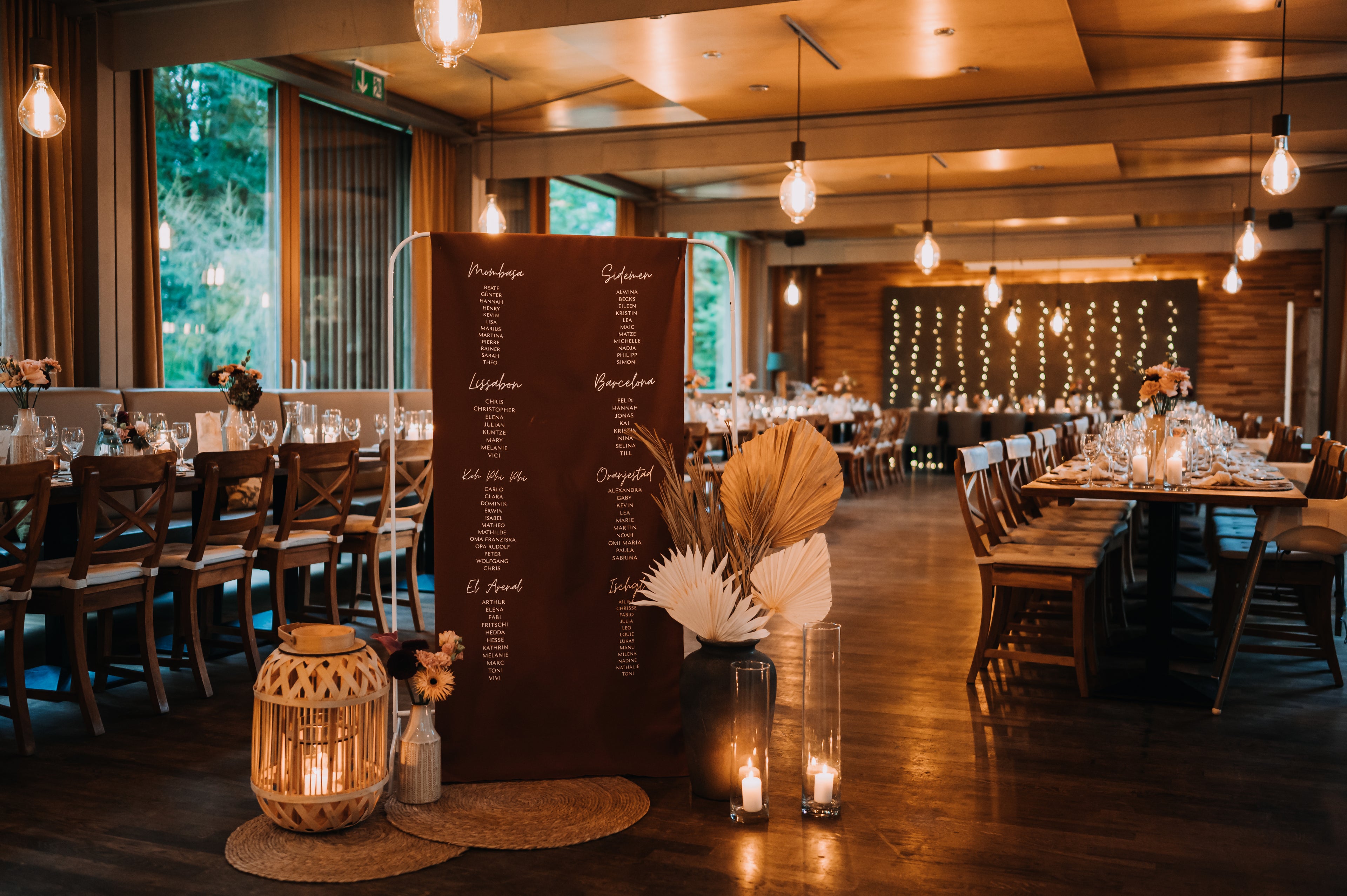 Personalisierter Sitzplan für dein Fest