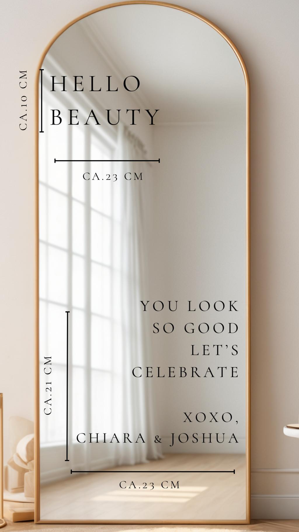 Personalisierte Vinylfolie