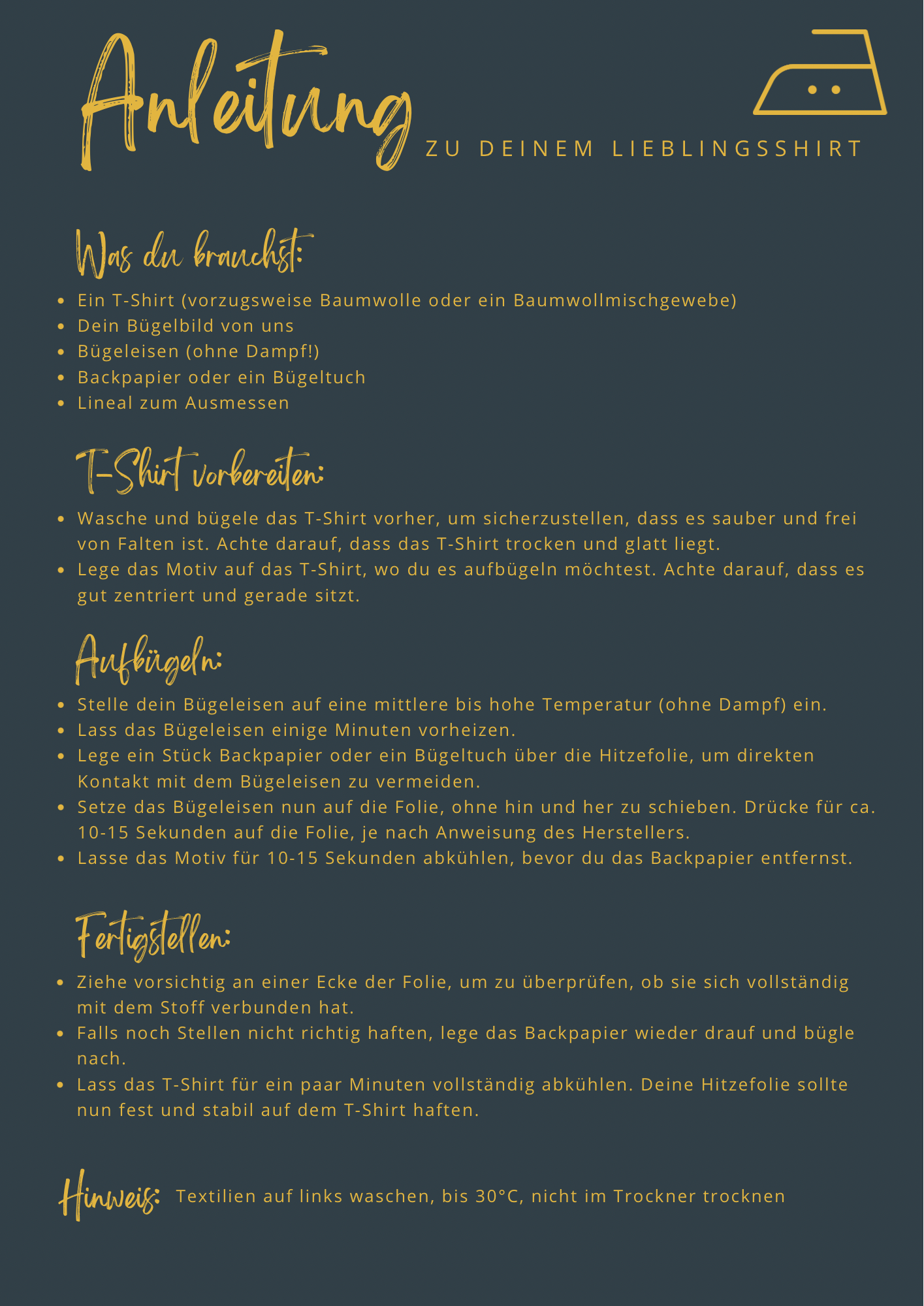 Individuelles Bügelbild gestalten – personalisierte Textiltransferfolie