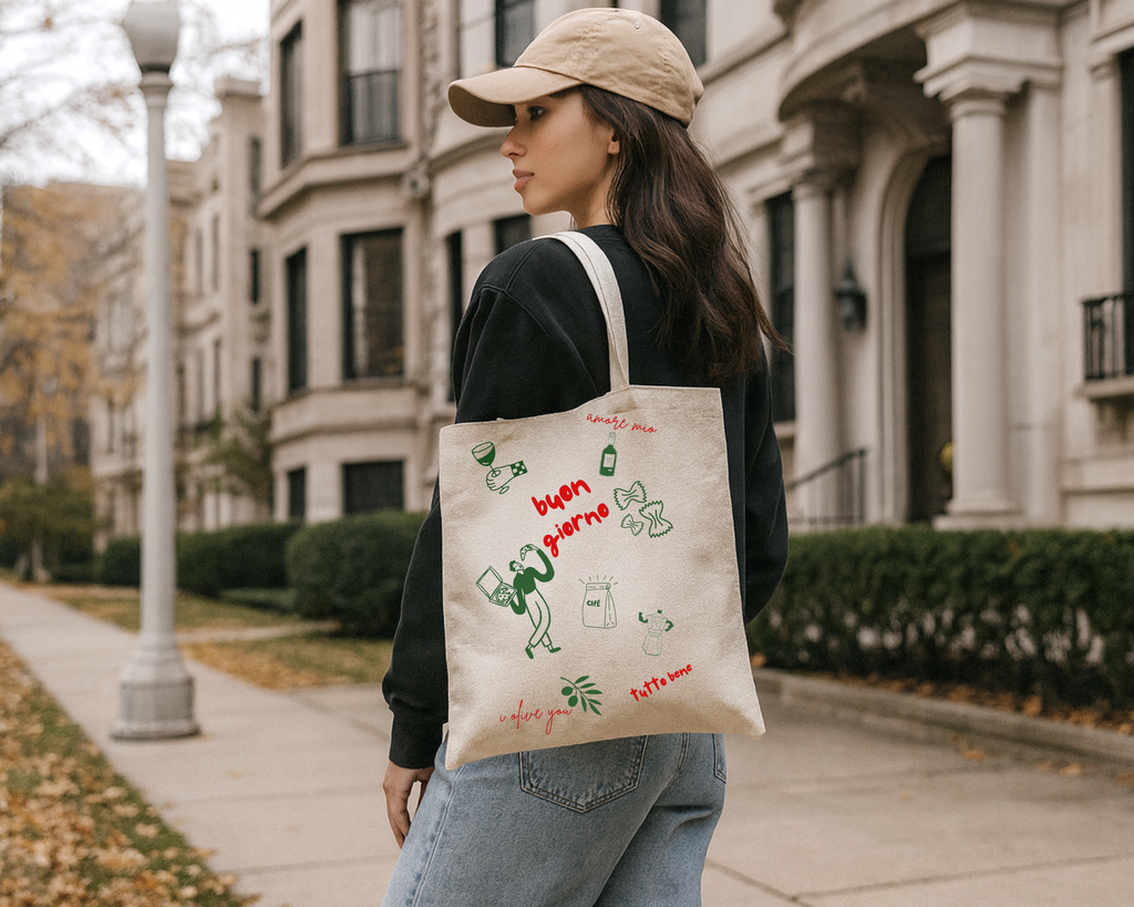 Baumwolltasche "Buon giorno"