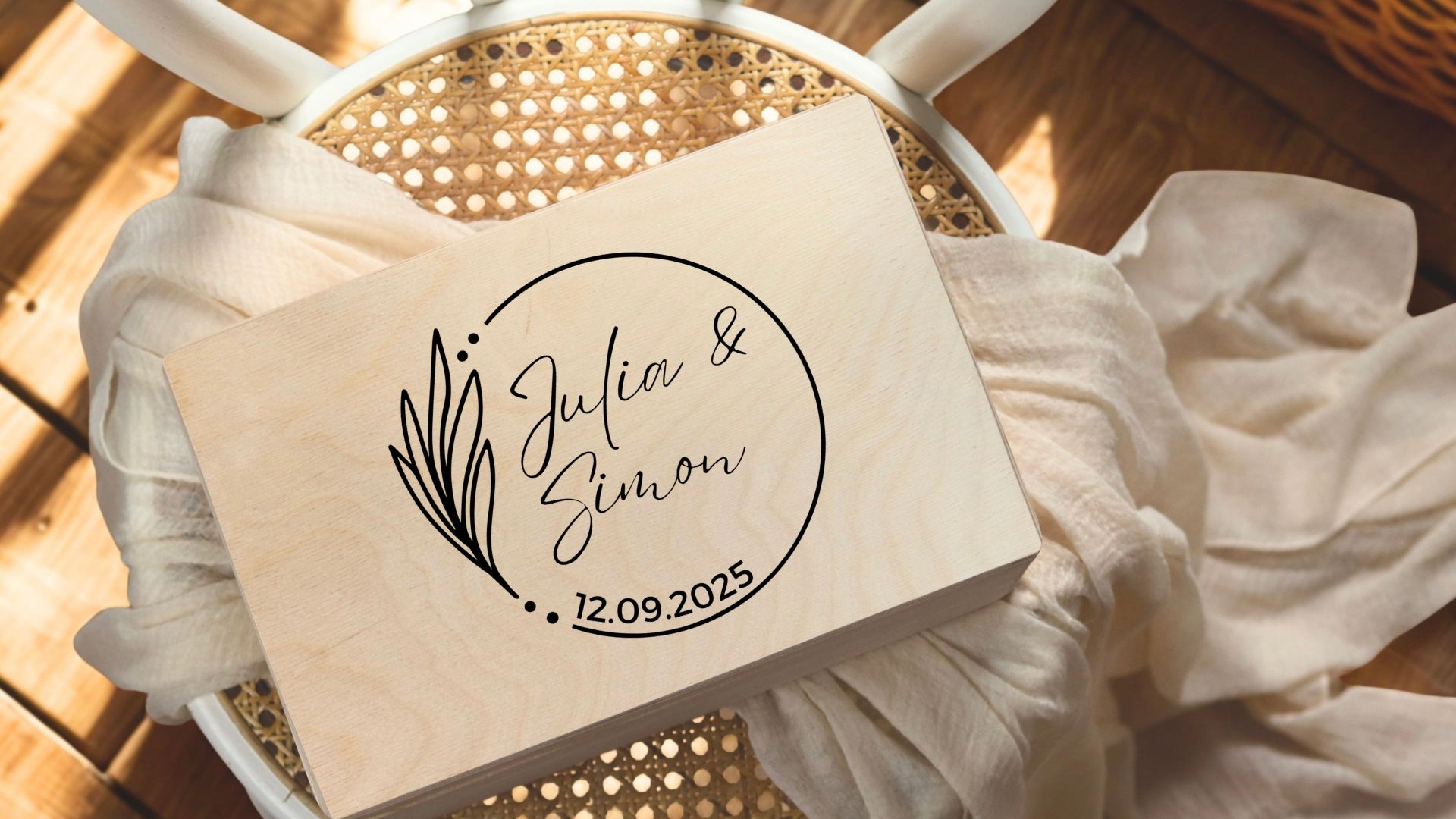 Erinnerungsbox mit Namen