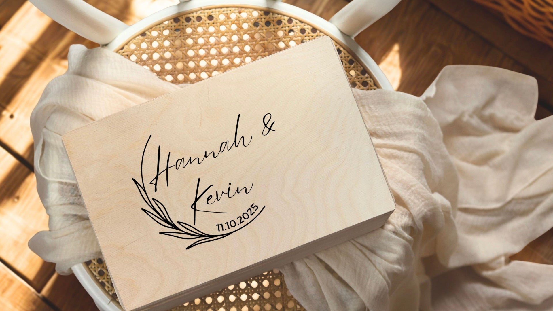 Erinnerungsbox mit Namen