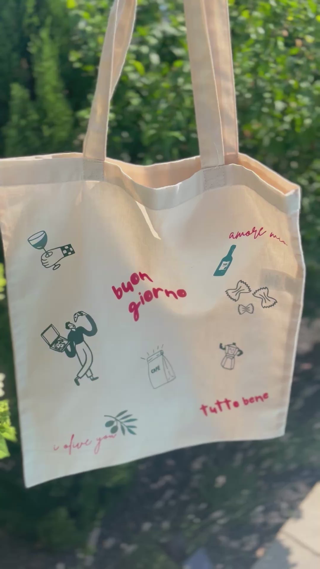 Baumwolltasche "Buon giorno"